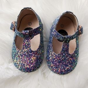 Size 3 infant glitter Mary Janes